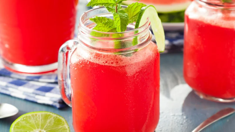 Agua Fresca mit Wassermelone