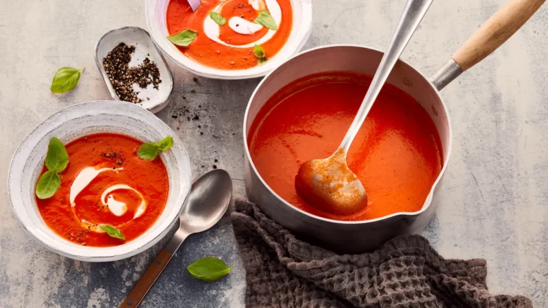 Tomaten-Paprika-Suppe